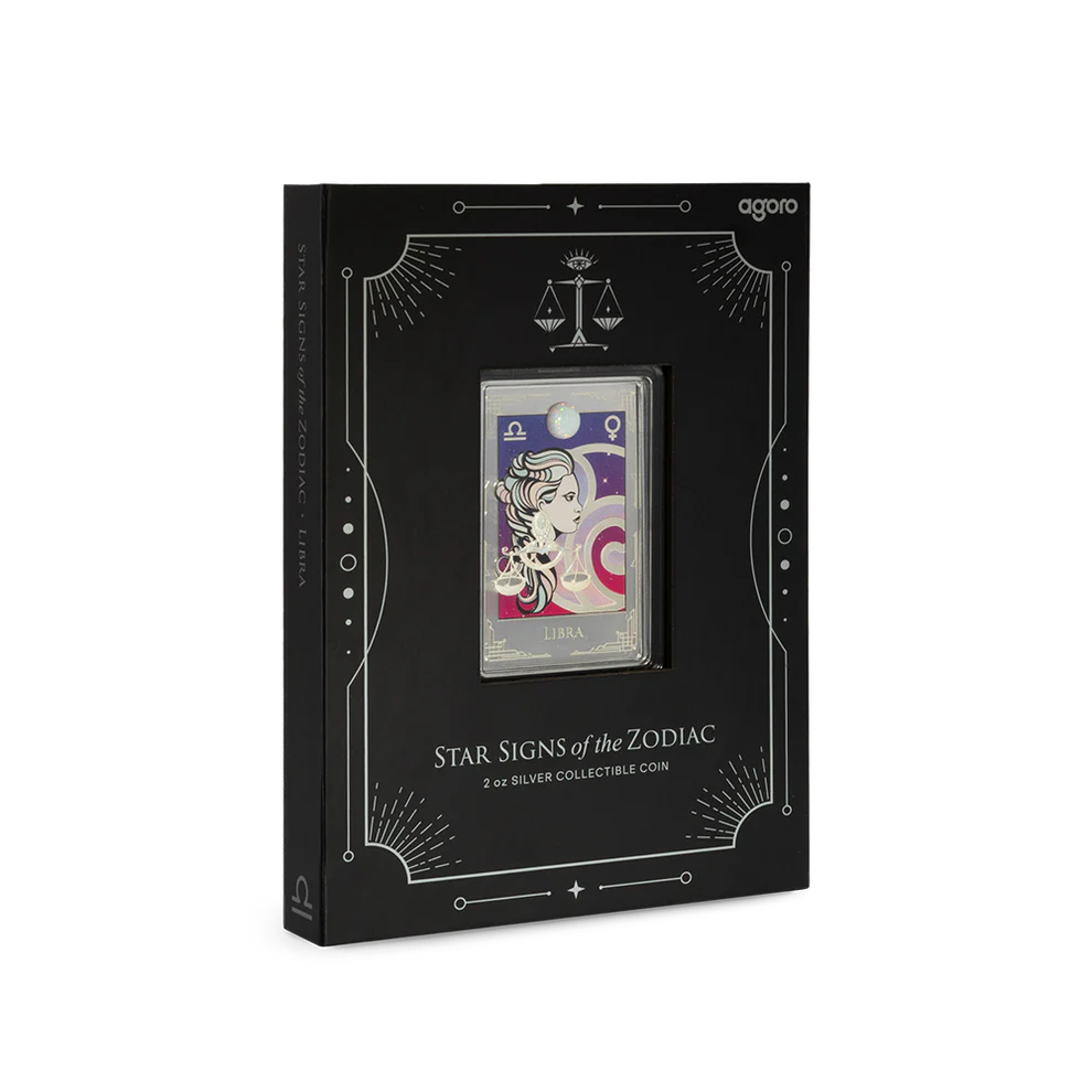 Star Signs of the Zodiac - Libra 2oz Silver Collectible Coin
