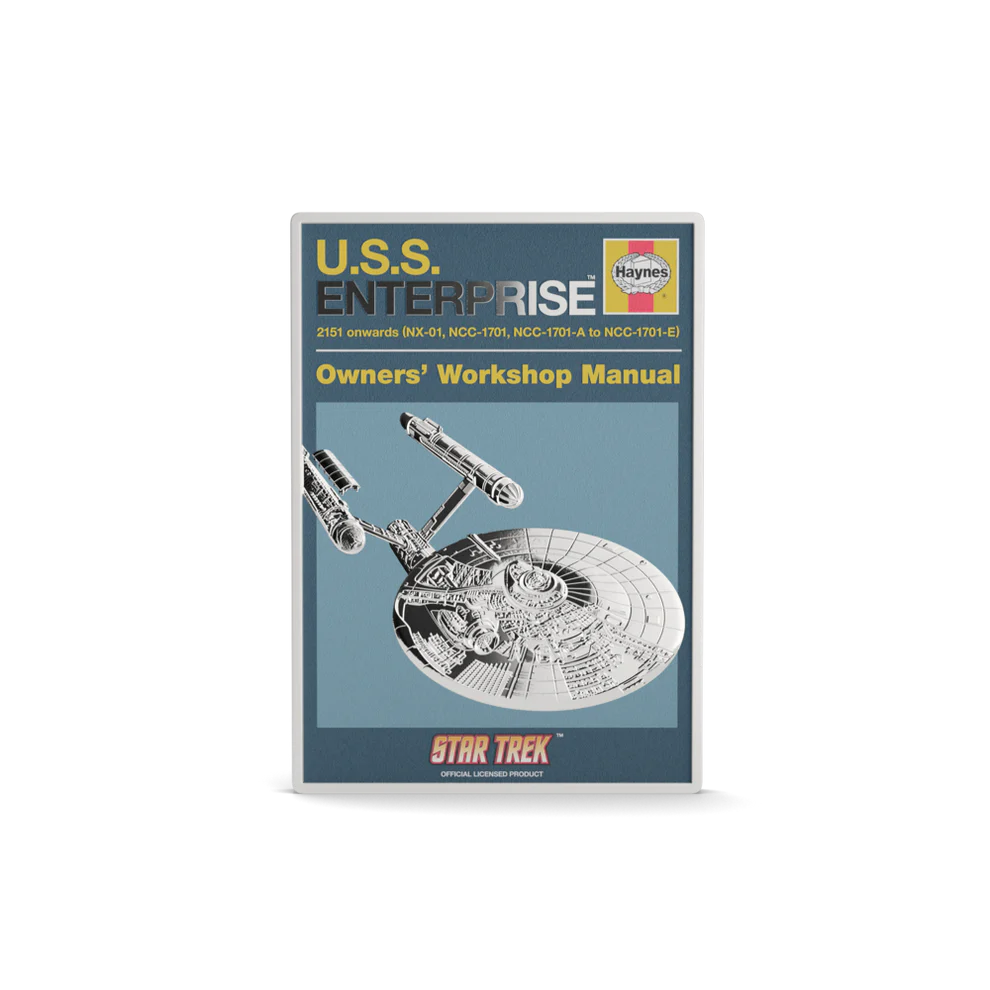 Star Trek - U.S.S. Enterprise NCC-01 Owner Manual 1oz Silver Coin