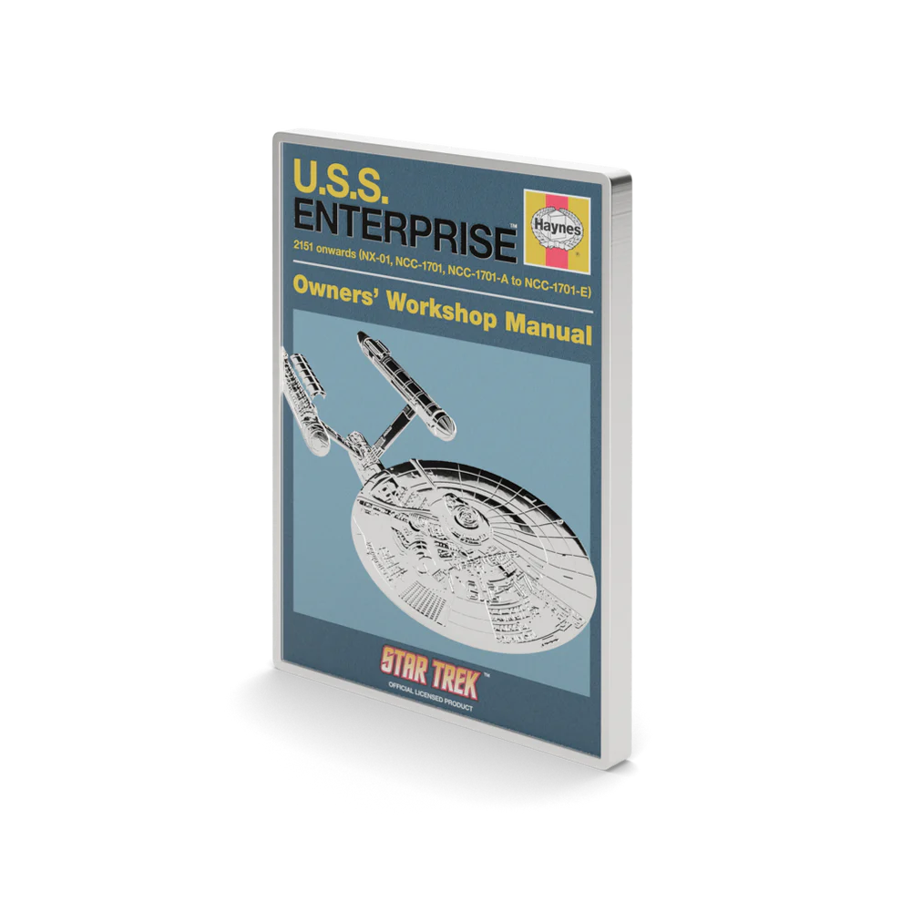 Star Trek - U.S.S. Enterprise NCC-01 Owner Manual 1oz Silver Coin