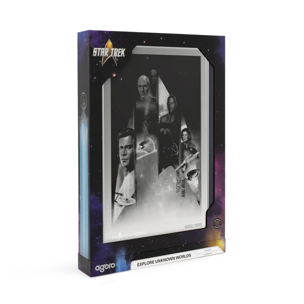 Star Trek Captains: Explore Unknown Worlds 1oz Silver Foil