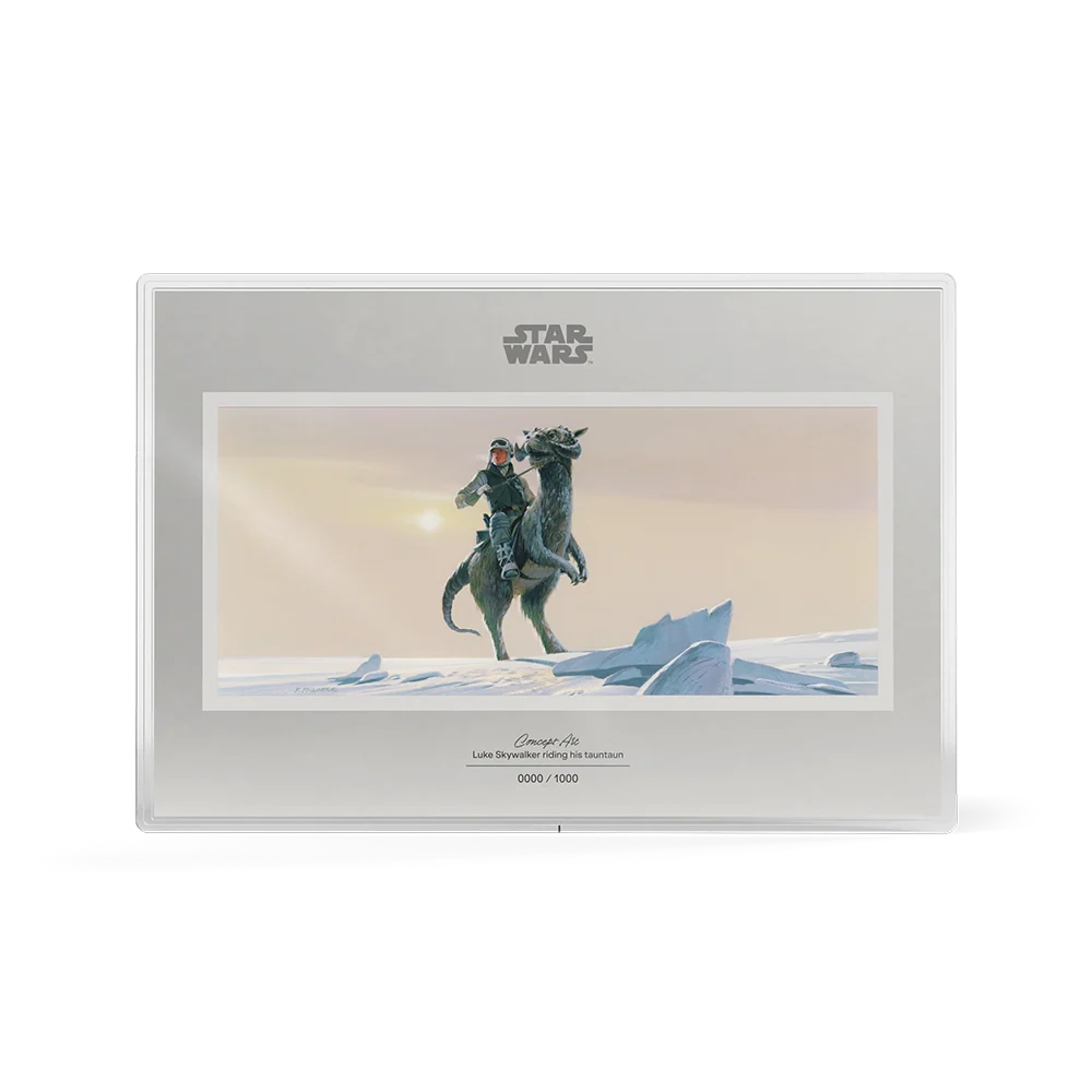 Star Wars Concept Art: Luke Skywalker Riding His Tauntaun 20g Silver Foil