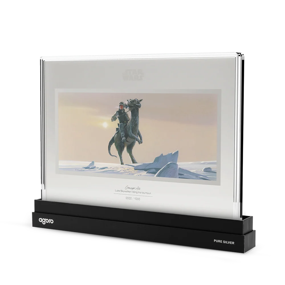 Star Wars Concept Art: Luke Skywalker Riding His Tauntaun 20g Silver Foil