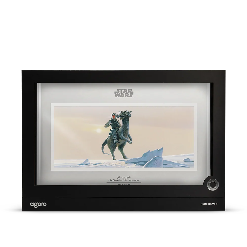 Star Wars Concept Art: Luke Skywalker Riding His Tauntaun 20g Silver Foil