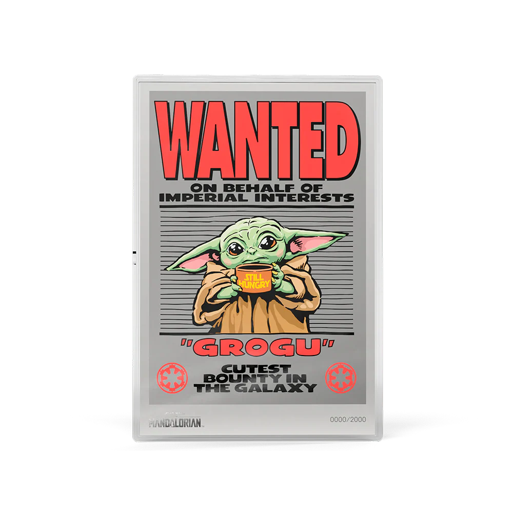 Star Wars: The Mandalorian Wanted: Grogu 5g Silver Collectible Foil
