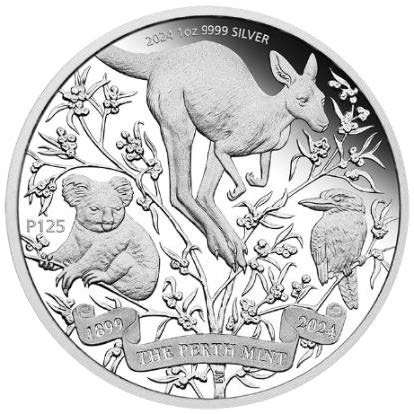 The Perth Mint’s 125th Anniversary 2024 1oz Silver Proof Coin