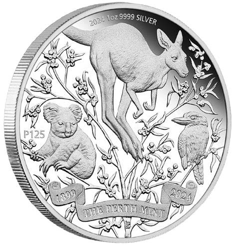 The Perth Mint’s 125th Anniversary 2024 1oz Silver Proof Coin
