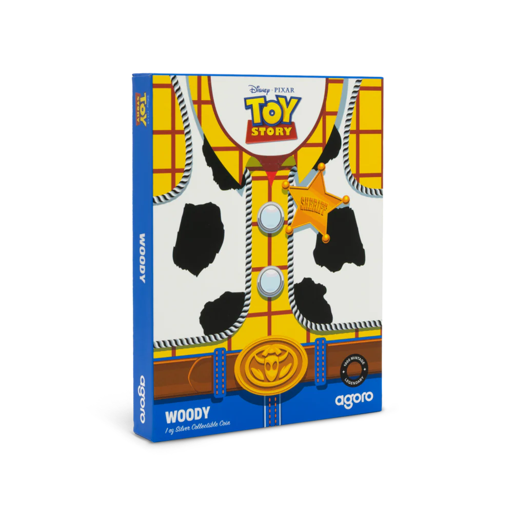 Disney Pixar Toy Story (1995) 30th Anniversary - Woody 1oz Silver Collectible Coin