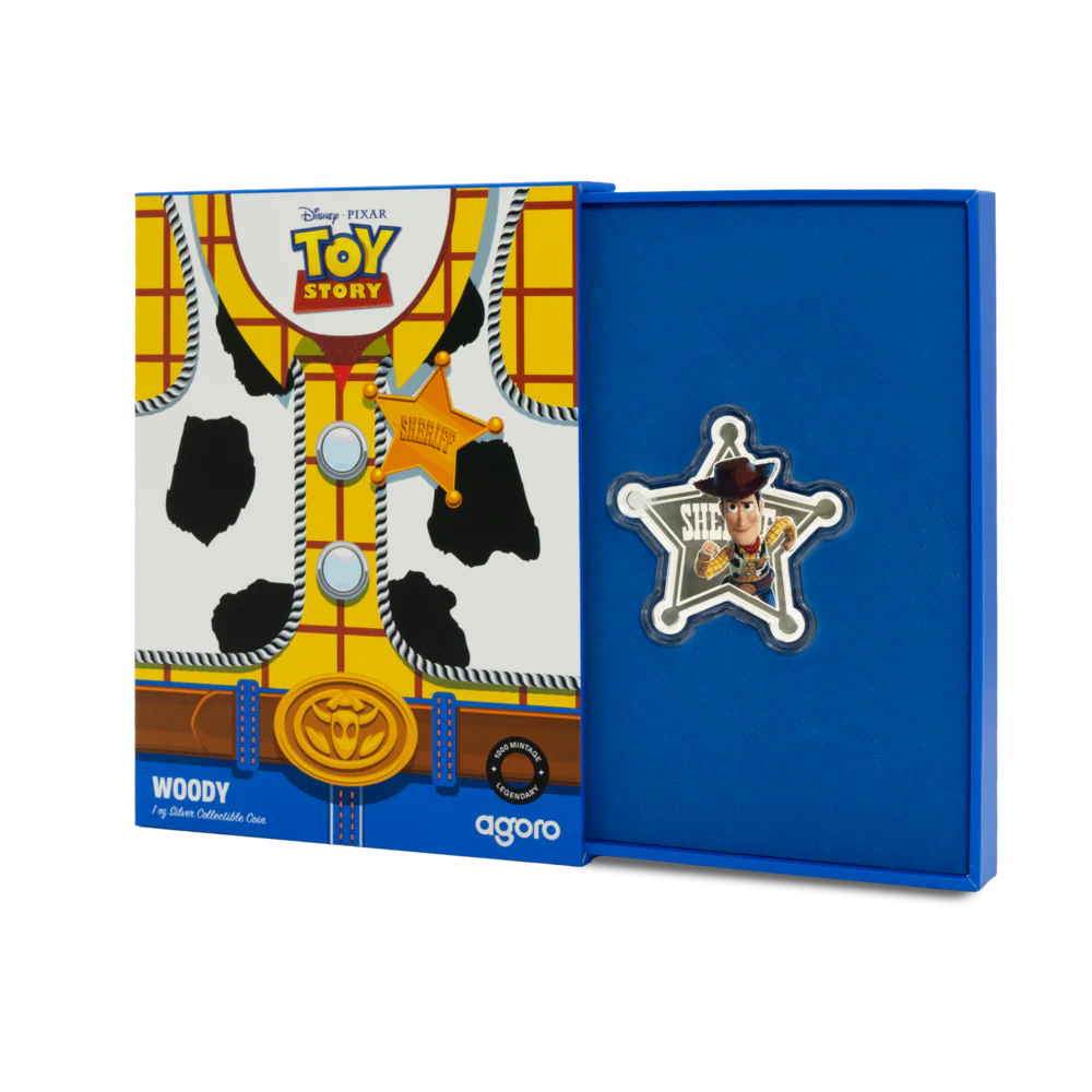 Disney Pixar Toy Story (1995) 30th Anniversary - Woody 1oz Silver Collectible Coin