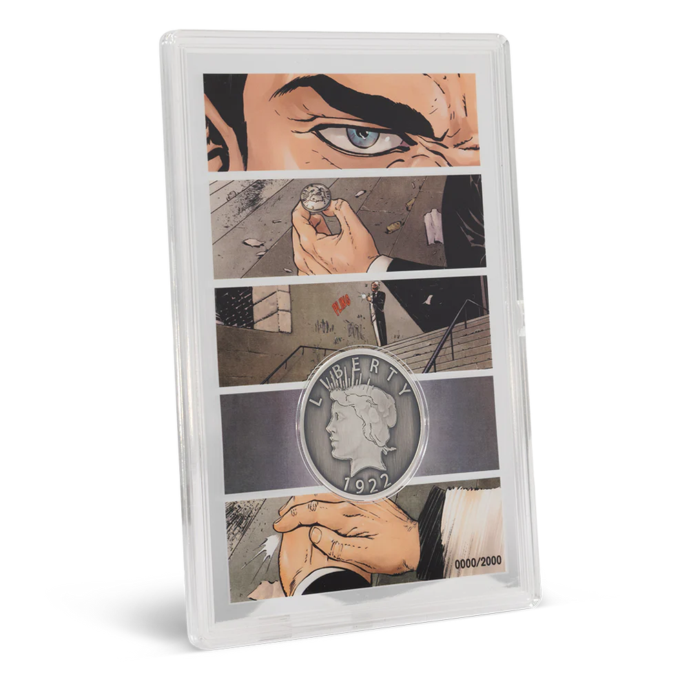 Two-Face's Coin 1/2oz Silver Coin + 5g Silver Foil Set
