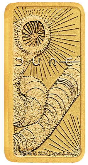 New Release: Dune 2026 1g Gold Minted Bar