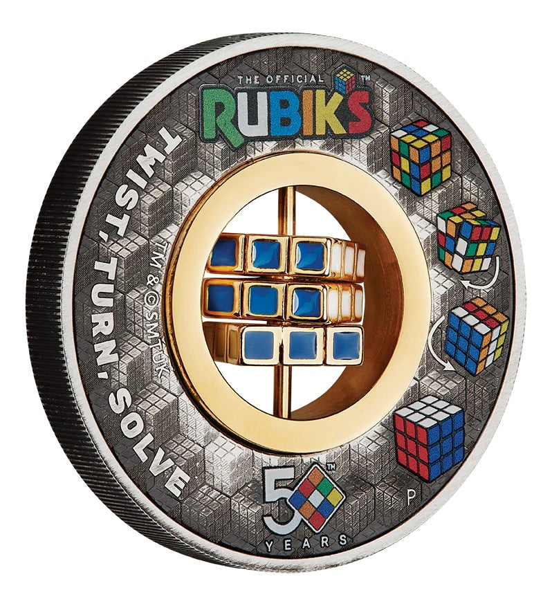 Perth Mint Celebrates the Rubik's Cube's 50th Anniversary with Unique Silver Coin