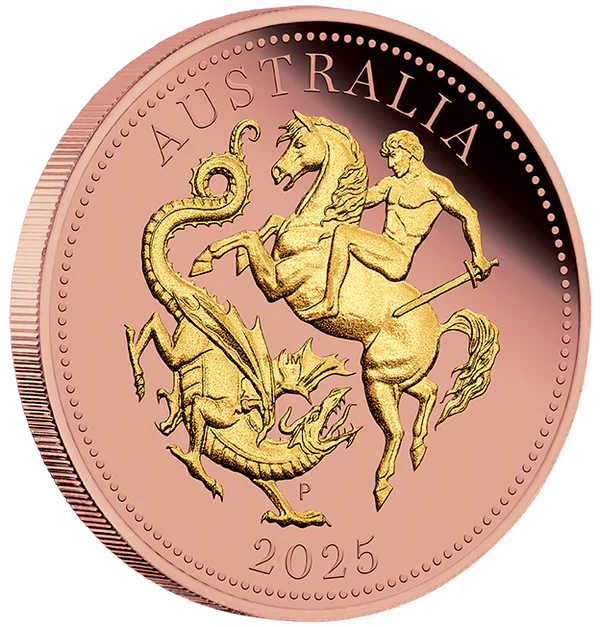 What a beautiful coin: Australia Five Sovereign 2025 Gold Proof Reverse Gilded Coin