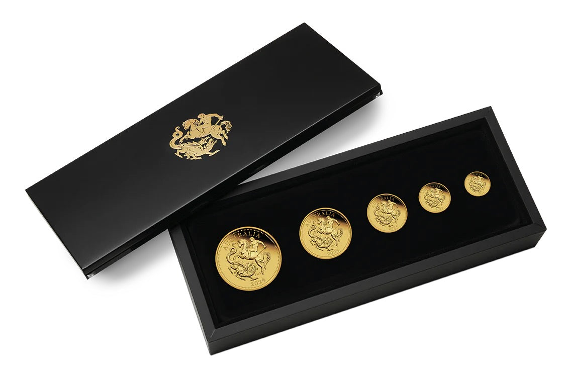 Celebrating a Legacy: The Perth Mint's 125th Anniversary Australia Sovereign 2024 Gold Proof Five-Coin Set