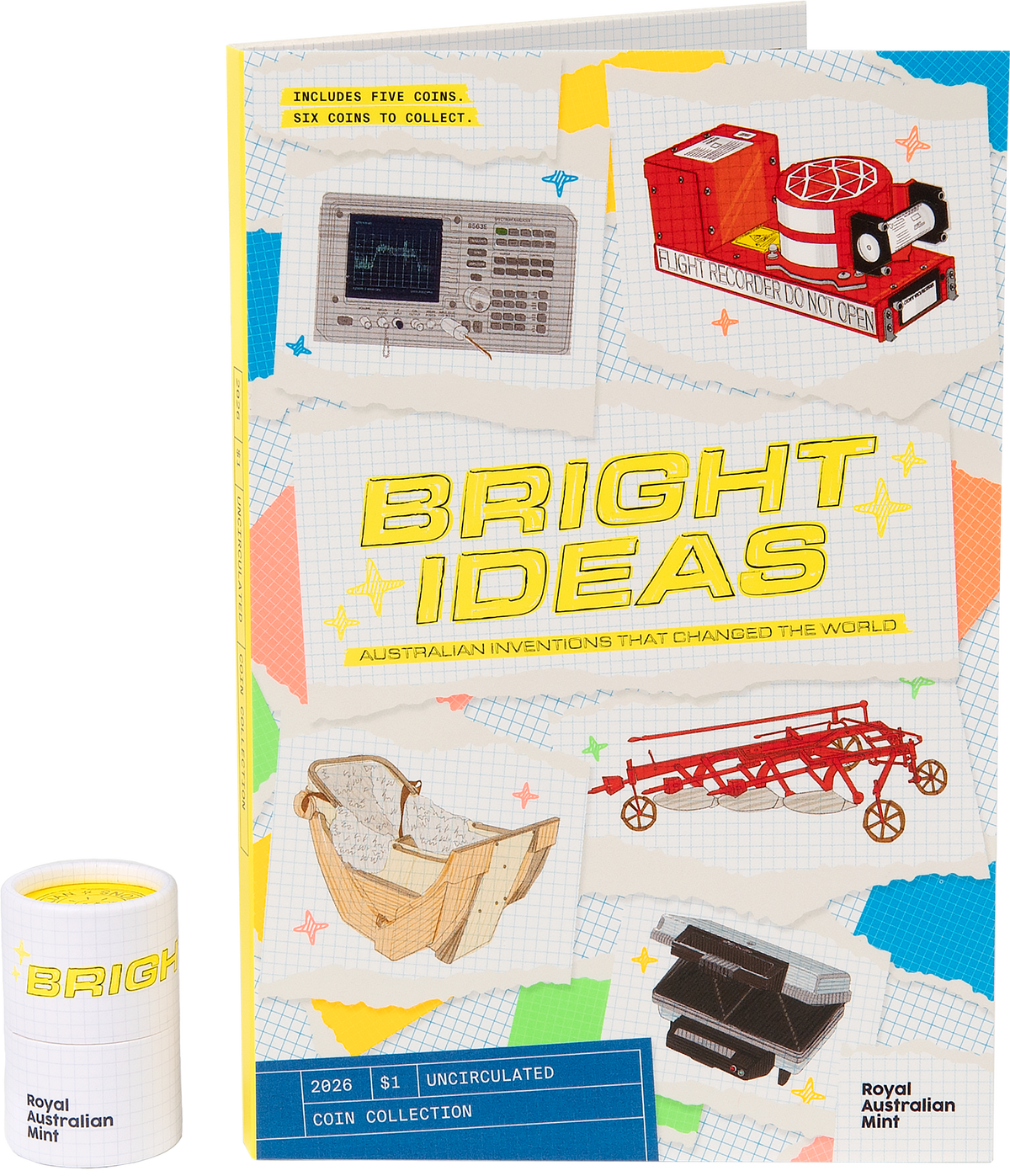 Five $1 Coins, One Folder and a $2 Till Coin Included: The Bright Ideas Set Explained