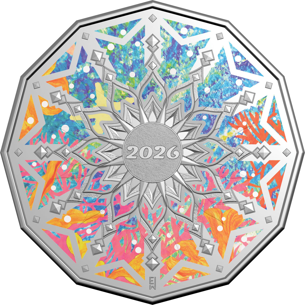 A Coin for the Christmas Tree: Colours of Christmas 2026 50c Uncirculated Coin in Card