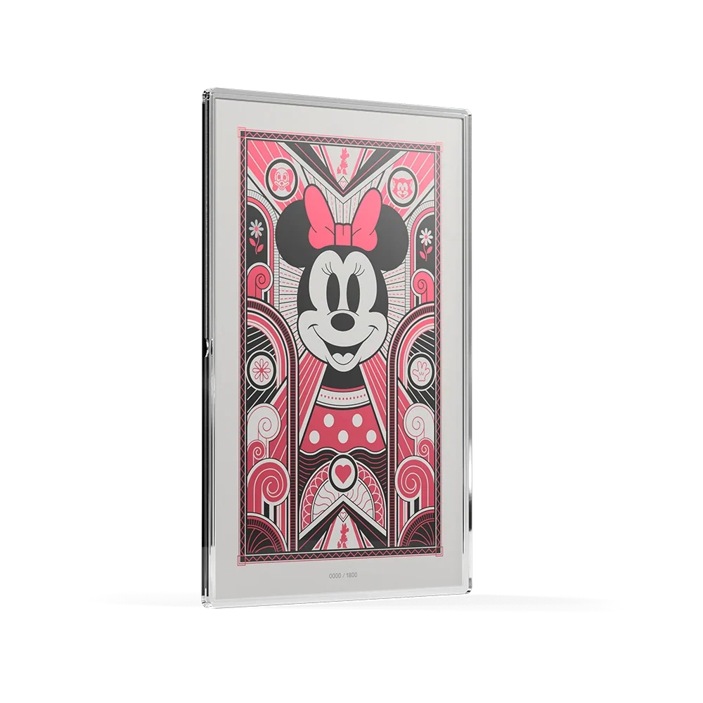 Minnie Mouse Gets the Art Deco Treatment in 5g of Pure Silver