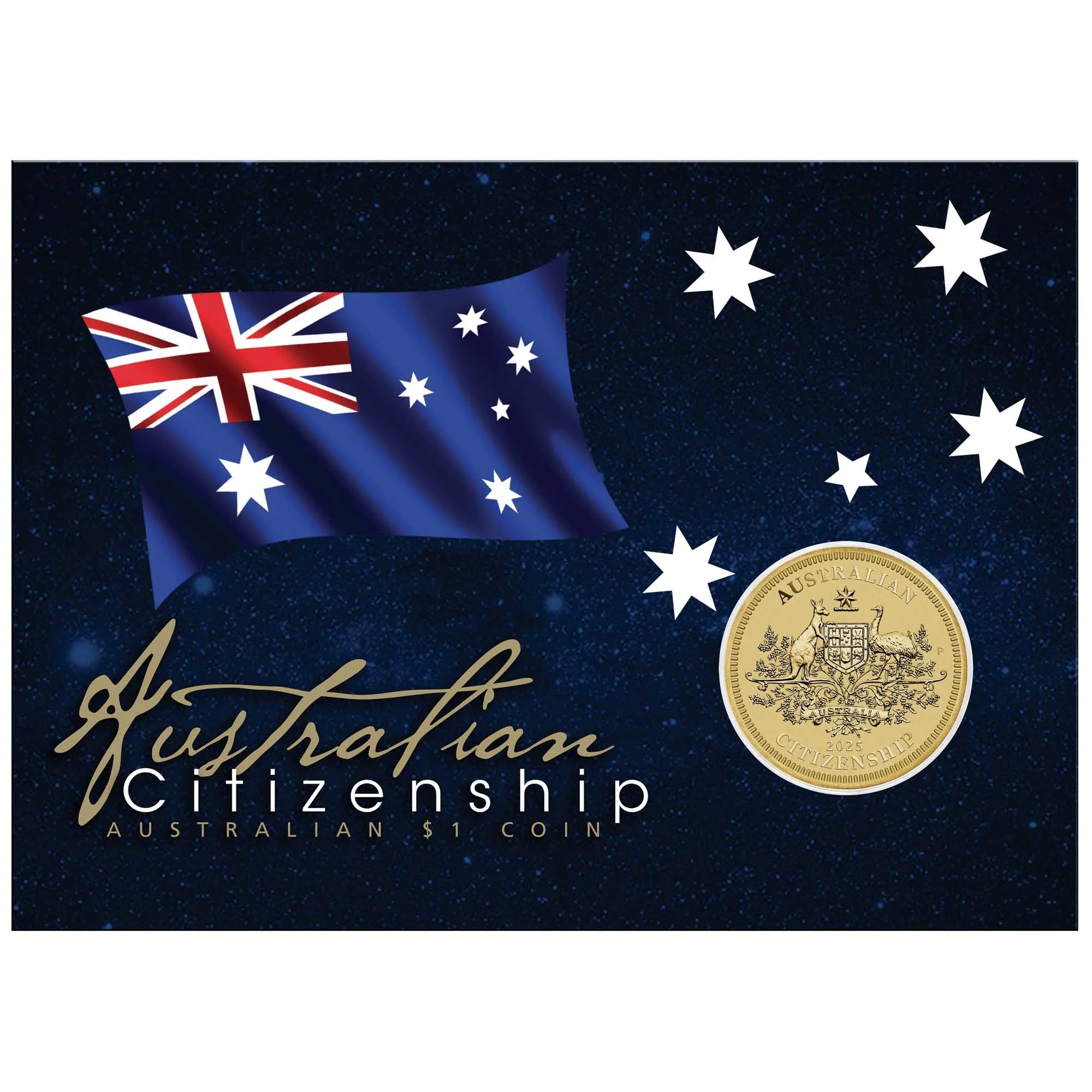 Australian Citizenship 2025 Coin in Card