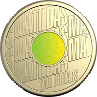 Mathilde Coin Matildas 2026 $2 Coloured Uncirculated Coin in Card | Mint Coin Shop