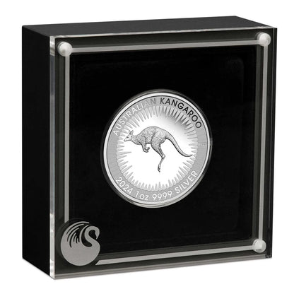 Australian Kangaroo King Charles III Obverse First Issue 2024 1oz Silver Proof Coin