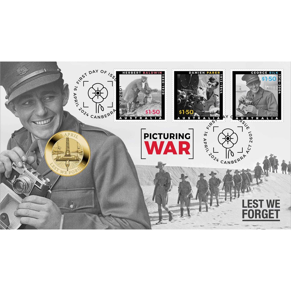 Anzac Day 2024 Stamp and Coin Cover