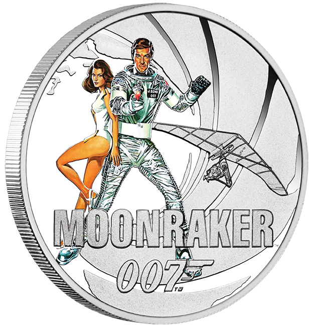 James Bond Roger Moore Silver Proof Eight-Coin Collection