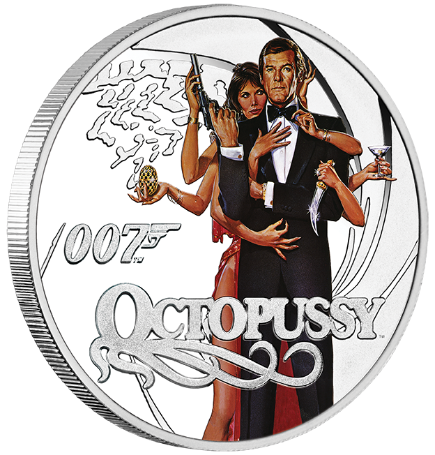 James Bond Roger Moore Silver Proof Eight-Coin Collection
