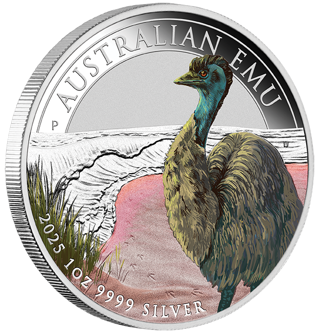 Australian Emu 2025 1oz Silver Coloured Coin