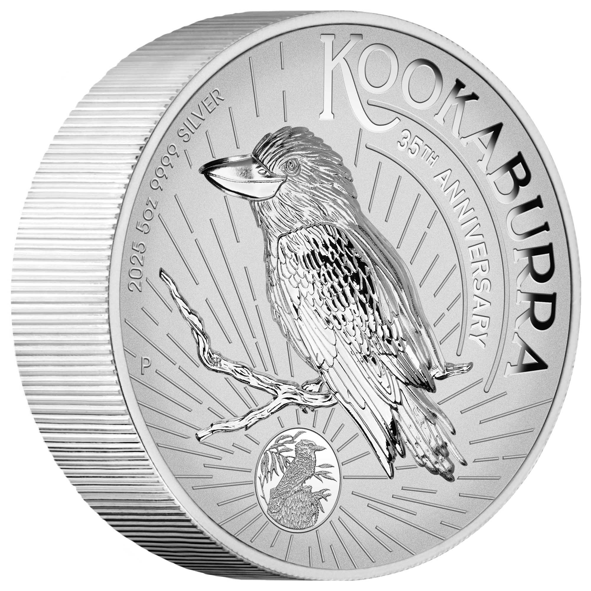 Australian Kookaburra 35th Anniversary 2025 5oz Silver Proof Incused Coin