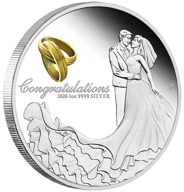 Wedding 2026 1oz Silver Proof Coloured Coin