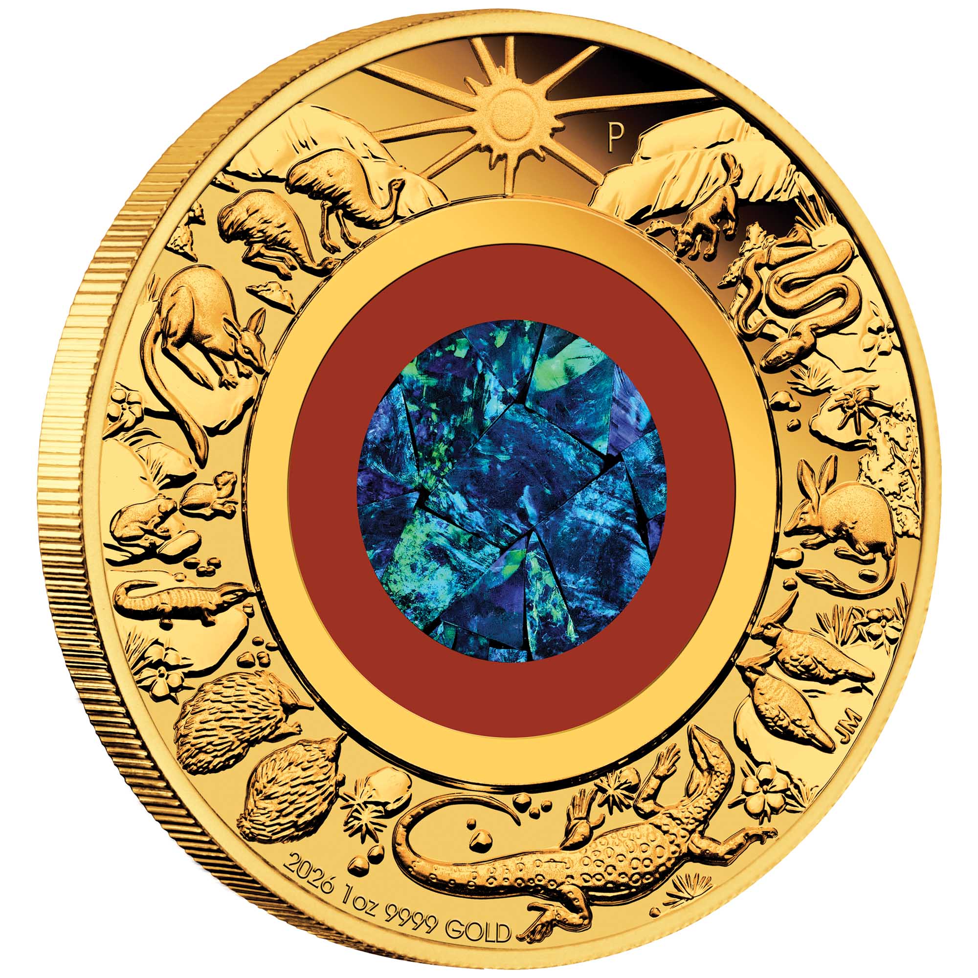 Wonders of Australia - The Outback 2026 1oz Gold Proof Opal Coin