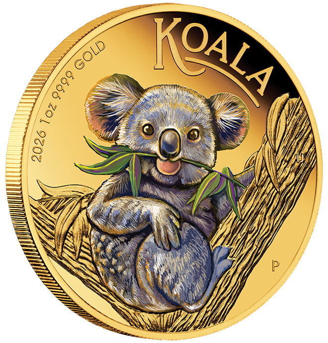 Australian Koala 2026 1oz Gold Proof Coloured Coin
