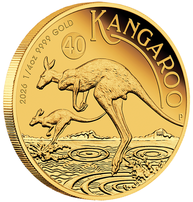 Australian Kangaroo 2026 1/4oz Gold Proof Coin