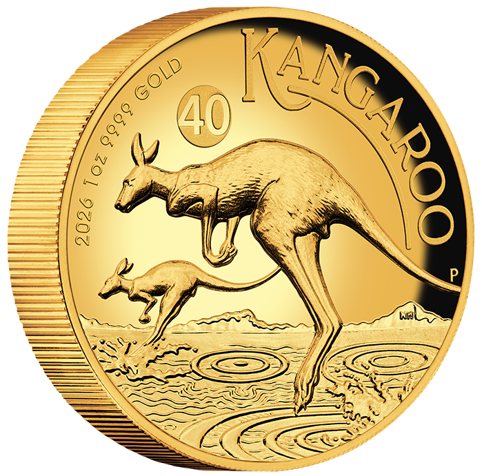 Australian Kangaroo 2026 1oz Gold Proof High Relief Coin