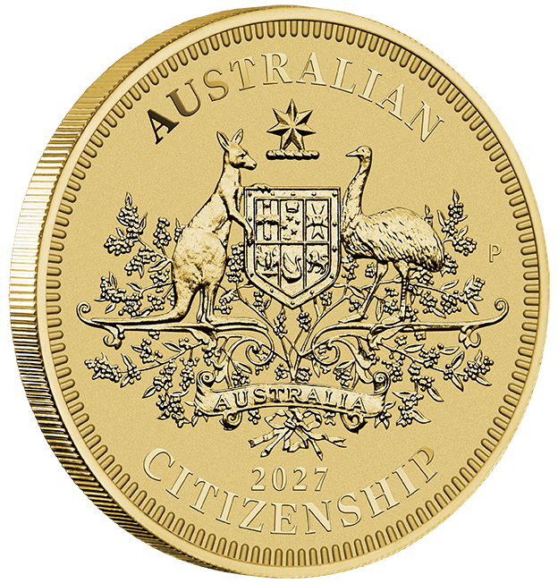 Australian Citizenship 2027 $1 Coin in Card