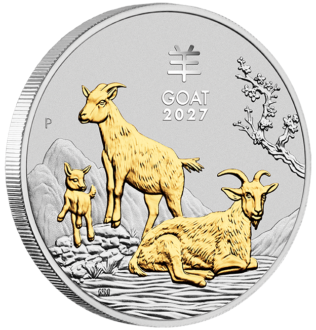 2027 Year of the Goat 1oz Silver Trio Set