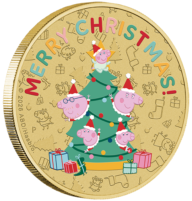 Peppa Pig Christmas 2026 Collector Coin