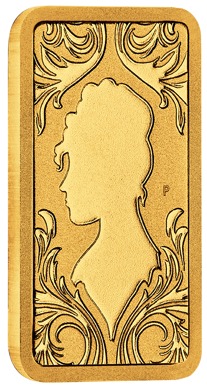 Bridgerton 2026 1g Gold Minted Bar in Card