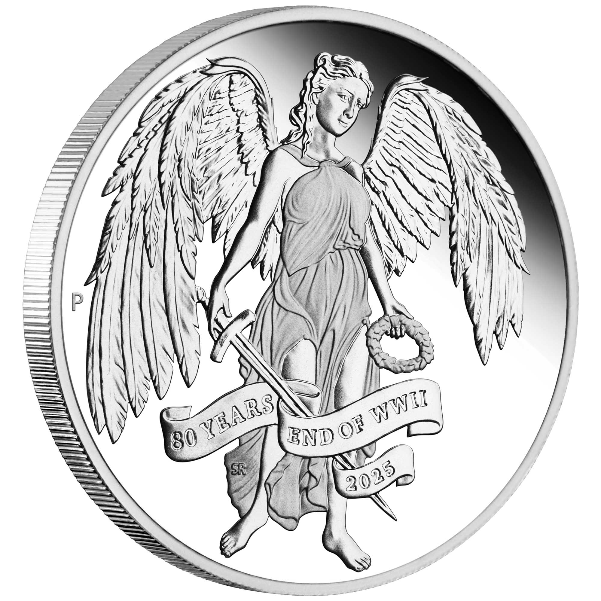 80th Anniversary End of WWII Winged Victory 2025 1oz Silver Proof Coin