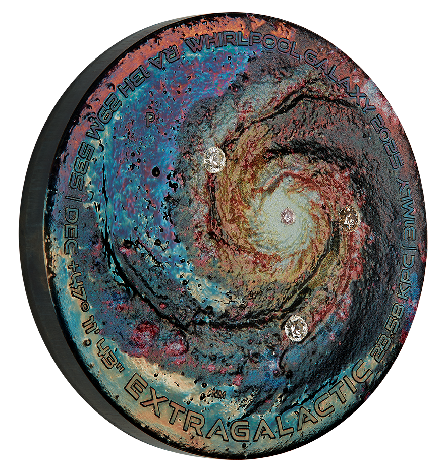 Extragalactic 2025 5oz Silver Patinaed Coloured Coin