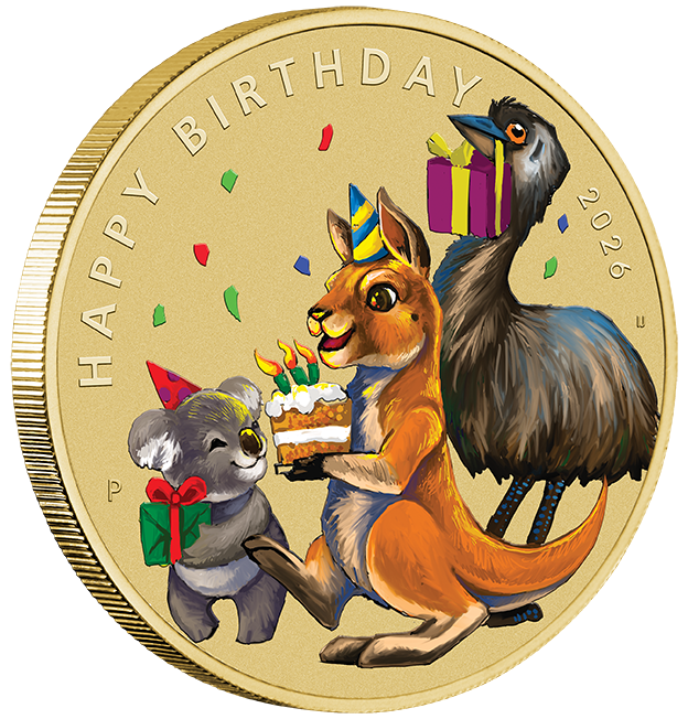 Happy Birthday 2026 Stamp and Coin Cover