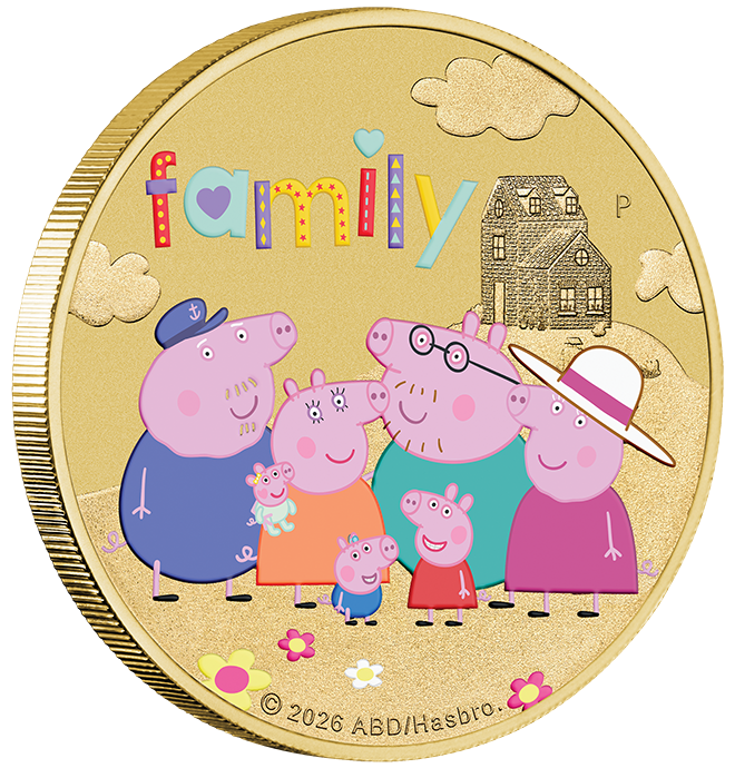 Peppa Pig - Friends 2026 Collector Coins in Cards (Three-Coin Set)