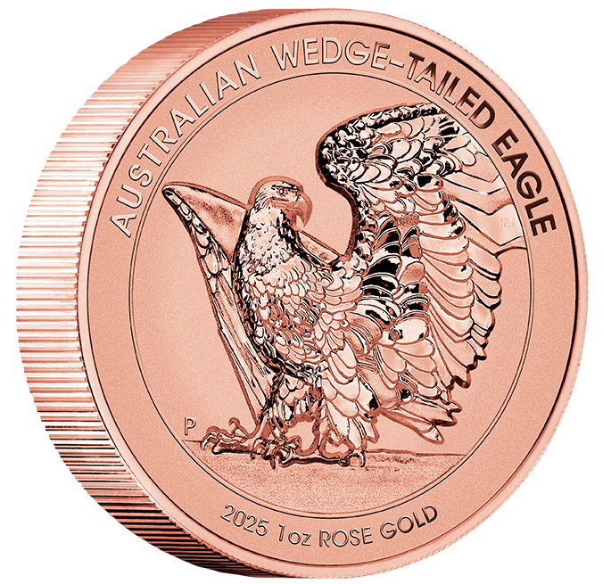 Australian Wedge-tailed Eagle 2025 1oz Rose Gold Reverse Proof Ultra High Relief Coin