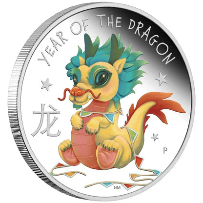 Baby Dragon 2024 1/2oz Silver Proof Coloured Coin