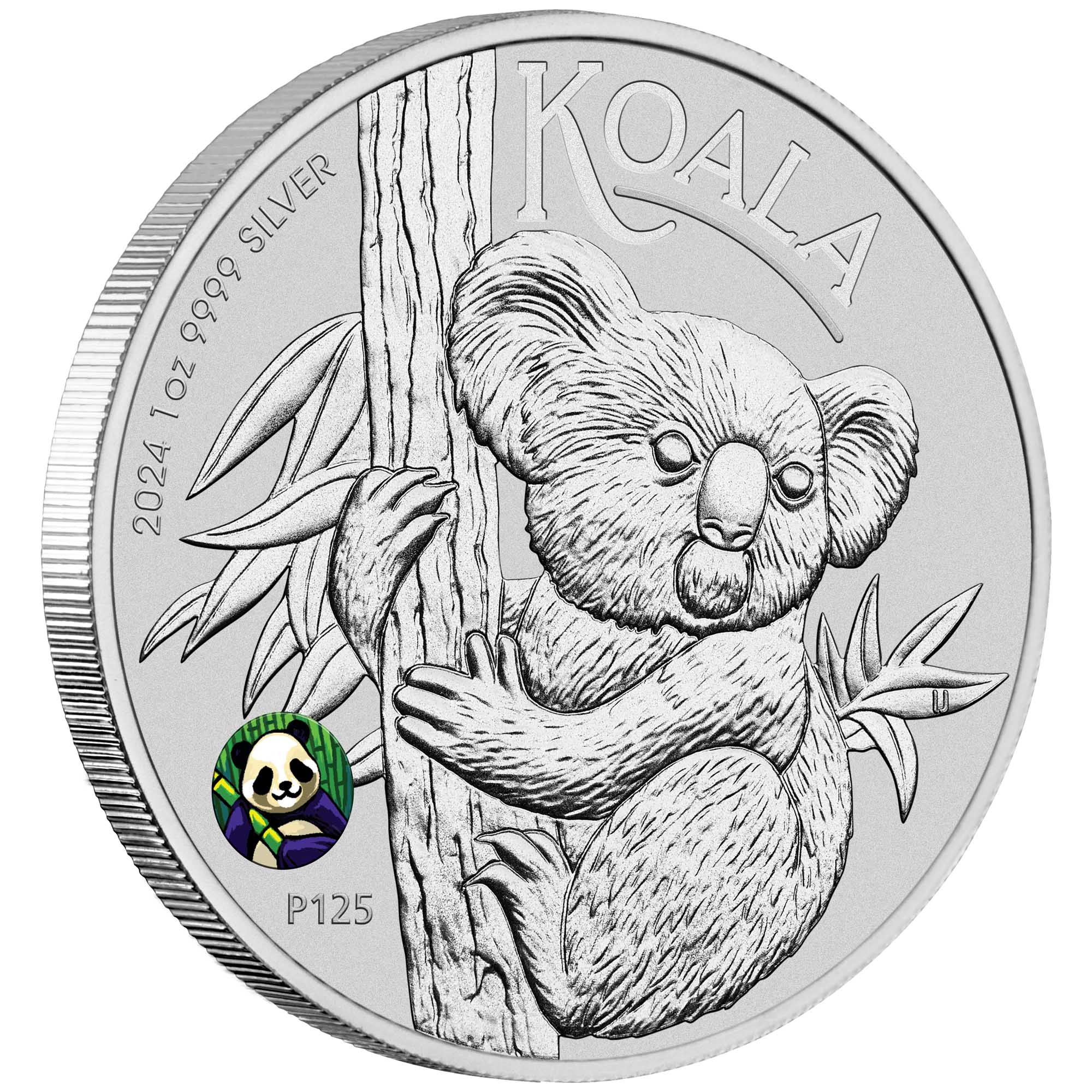 BICE Show Special Australian Koala 2024 1oz Silver Coin with Panda Privy Mark