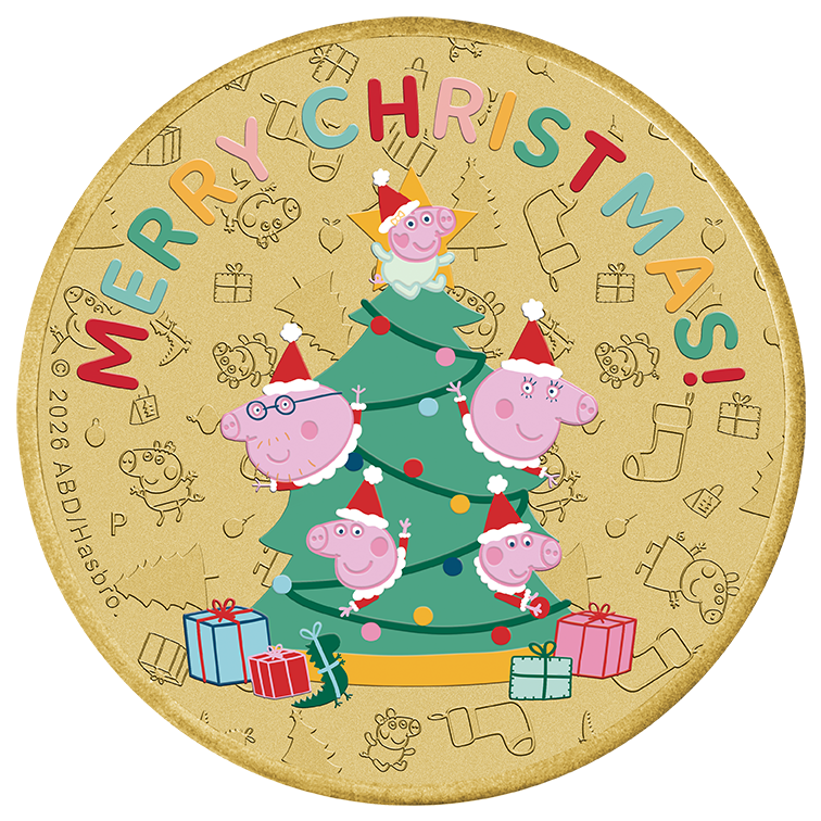 Peppa Pig Christmas 2026 Collector Coin