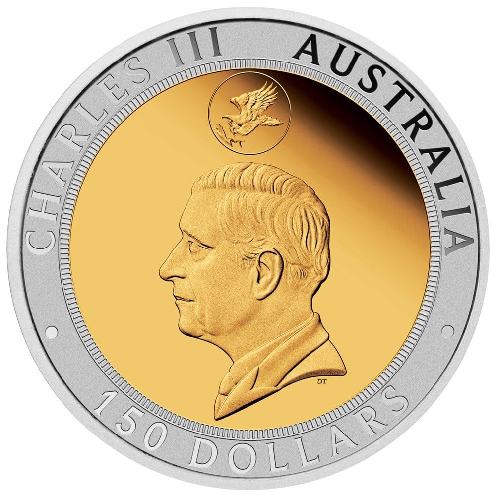 Australian Wedge-tailed Eagle 10th Anniversary 2024 1.5oz Bi-Metal Proof Coin