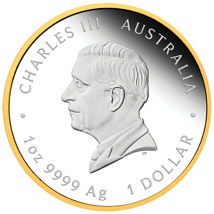 Australia's First Gold Rush 175th Anniversary 2026 1oz Silver Proof Gilded Coin