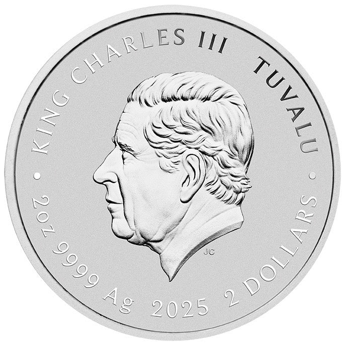 Teenage Mutant Ninja Turtles 2025 2oz Silver Coloured Pizza Coin