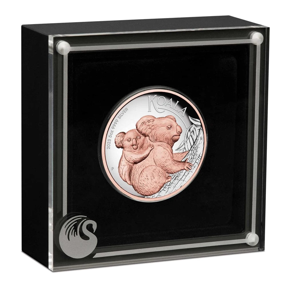 Australian Koala 2023 5oz Silver Proof High Relief Gilded Coin