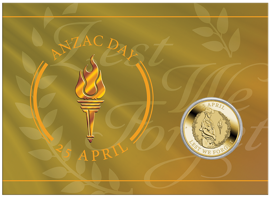 Anzac Day 2025 Coin in Card